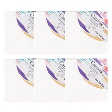 유니아트 캔버스 천 액자 사각 15 x 15 cm, 6개, 3호