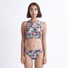 록시 플라워 프린트 비키니 RE21BK258BLK
