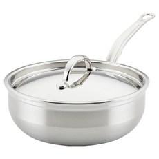 헤스턴 인덕션 프로본드 스테인리스 스틸 멀티팬 + 뚜껑 세트, 1개, 24cm