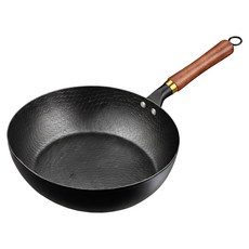 GOLD LIFE 鐵境 鍛打無塗層窒化純鐵炒鍋, 1個, 28cm