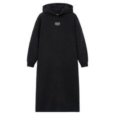 MaritheFrancoisGirbaud CLASSIC LOGO HOODIE SWEAT DRESS, 黑色
