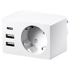 보코 미니원36 USB C타입 초고속 충전 PD36W 멀티탭 1구 BC-A116U36, 1개, 화이트, 73mm