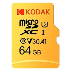 KODAK 柯達 UHS-I U3/V30/A1 MicroSD 高速記憶卡, 1個, 64GB