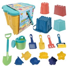 토이앤토이 자이언트 올인원 샌드플레이 세트 700g, 혼합색상, 1세트