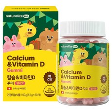 Naturalize 鈣 & 維他命D 咀嚼錠 150g, 1個, 60錠
