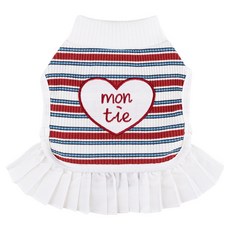 몽띠에 반려동물 루디 원피스, 화이트, 1개