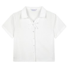 NEPA KIDS 少女風蝴蝶結襯衫