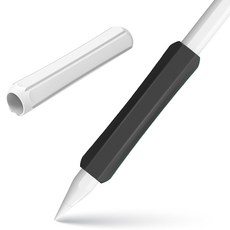 SPACE SHIELD Apple Pencil 相容 Steady 高級防滑矽膠握筆套與筆帽 2件組