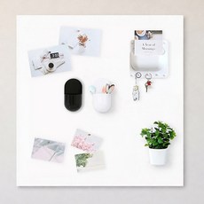 타공판닷컴 자석판 800 x 1000 mm + 자석후크 3p 세트, 화이트, 1세트