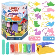 YIQIS 헥사큐브 컬러 도우 클레이 세트 320g 8685, 탈것, 1세트