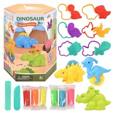 YIQIS 헥사큐브 컬러 도우 클레이 세트 320g 8682, 공룡, 1세트