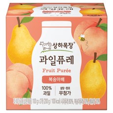 상하목장 과일퓨레, 복숭아배, 200g, 1개