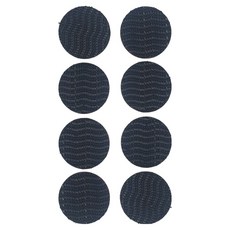 듀얼락 찍찍이 벨크로 블랙 원형 테이프 30mm 8p, 1세트