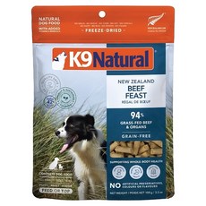 K9 Natural 狗狗冷凍乾燥鮮肉餐, 100g, 1袋, 牛肉