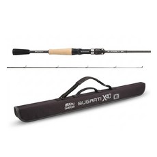 아부가르시아 부가레티 X40 투피스모델 682M 플러스 배스 다용도낚시대, 블랙 + 실버