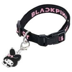 블랙핑크 x 마이멜로디 콜라보레이션 MD 반려견 목줄 중대형견, 목줄 + 키링