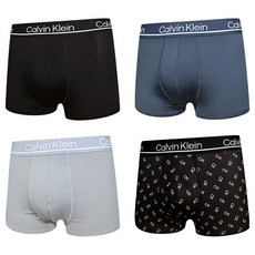 Calvin Klein 凱文克萊 underwear Microfiber Stretch Plus 絲質合身 四角平口褲 CK內褲 4入組 NP27550-021