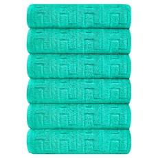 Teto 經典翡翠綠 Supima 毛巾 230g 40支棉紗, 6個, 翡翠綠