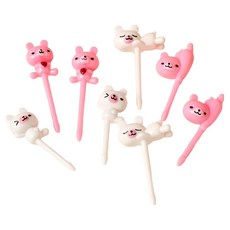 모던하우스 런치메이커스 도시락픽 토끼 4종 x 2p 세트, 1세트