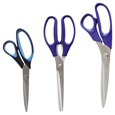 페르비타 주방 가위 3종 세트, 블루, 1세트
