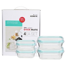 KOMAX Oven Mate 長方形可堆疊混合4件組