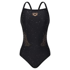 아레나 엔젤윙 원피스 테크백 수영복 A6SL1LO03BLK