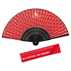 블랙핑크 x 마이멜로디 콜라보레이션 MD 부채, 부채 + 케이스