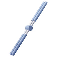빈크루즈 요가 발레 바른자세 밸런스 십자 스트레칭봉, 블루, 1개