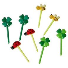 모던하우스 런치메이커스 무당벌레 도시락픽 4종 x 2p 세트, 1세트