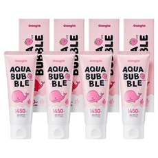 왕타 아쿠아 버블 치약 딸기향 80g, 4개, 1개입