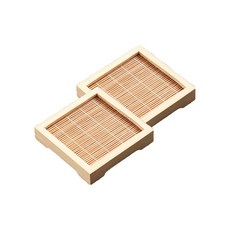굄스 다도 찻잔받침 7.5 x 6 x 1.5 cm, TYPE 7, 2개 TYPE 7, 2개