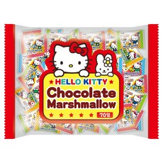 EIWA Hello Kitty 巧克力味棉花糖, 70個, 4g