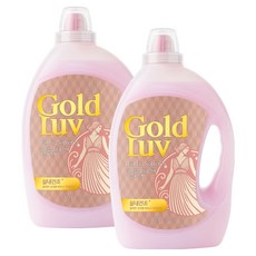 GoldLuv 衣物柔軟精 玫瑰粉 正裝, 2個, 3.2L