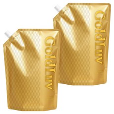 GoldLuv 衣物柔軟精 黃色紫丁香 補充包, 2個, 2.3L