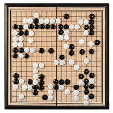 Lala Happy 磁吸便攜式可折疊圍棋盤 多種尺寸桌遊套組 03 A圍棋 29 x 29 cm