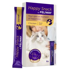 펠리웨이 고양이 해피스낵 영양제 6p, 1개, 90g, 스트레스완화/안정/집중력관리