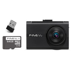 파인뷰 X6 NEW 5GHz 와이파이 전후방 FHD 2채널 차량용 블랙박스, 64GB, 7종+동글
