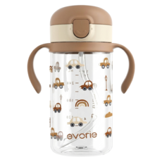 evorie 愛得利 吸管水杯, choc車車, 1個, 300ml