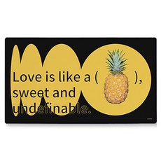 어번던스 책상을 꽉 채우는 데스크매트, Fruit 1 pineappl MP 874010