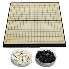 Lalahappy 磁吸便攜式可折疊圍棋盤 多種尺寸桌遊套組 05 A圍棋 37 x 37 cm