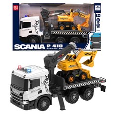 THINK Toys 斯堪尼亞大型重型機具運輸卡車玩具 560 x 200 x 305 mm