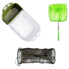 에브리굿 튼튼한 다슬기 채집통 + 채집망 + 어망 세트, 1세트