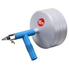 블링라이트 하수구 배수구 싱크대 청소 관통 스프링 뚫어뻥, 그레이 + 블루