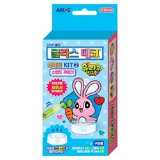아모스 글라스데코 휴리와 친구들 스탠드꾸미기 세트 썬데코 KIT 2, 연분홍 + 노랑 + 연두색 + 하늘색, 1개