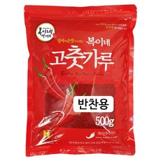 복이네먹거리 고춧가루 보통맛 반찬용 일반, 500g, 1개