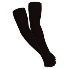 우노스 매직 쿨 실리콘 반장갑 쿨토시 양손착용 세트, 2세트, 블랙