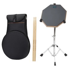 Muziner 訓練練習用鼓練習墊 35cm + 鼓棒 + 收納袋 C款組合
