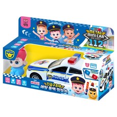 아이윌컴퍼니 긴급 구조대 메탈 풀백 경찰차 완구, 혼합색상, 1개