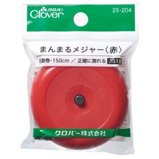 바자르 원형 자동줄자 25-204, 레드, 1개