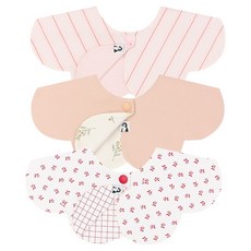코니 리버서블빕 아기 턱받이 3종 세트, F, 3개입, 1세트 F, 3개입, 1세트